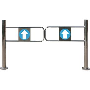 بوابة أرجوحة مدخل السوبر ماركت ، باب مدخل الفولاذ المقاوم للصدأ ، بوابة تأرجح السلامة ، لمدخلات مدرسة سوبر ماركت مصنع الممرات (الفضة) (140 × 97 سم) in Kuwait