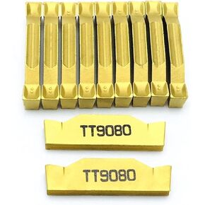 Carbide Tool Grooving Blade TDC3 TT9080 Turning Tool Blade Separation Grooving Carbide Lathe Parts Tool TDC3 (Angle : TDC3 TT9080, Shank Diameter : 10PCS(1box)) in Saudi Arabia