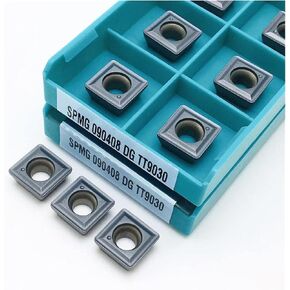 Carbide Tool Cutting Insert SPMG090408-DG TT9030 CNC Lathe Tool Carbide Insert U Drill SPMG090408 (Angle : SPMG090408 DG TT9030, Shank Diameter : 20PCS(2box)) in Saudi Arabia