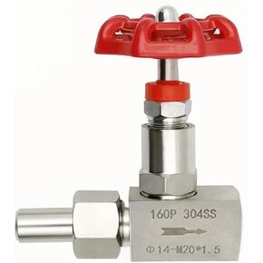 1/4 3/8 1/2 Inch Stainless Steel Female Needle Valve J21W-160P High Pressure Welded Globe Valve 1Pcs(1/2",OD 18mm) in Saudi Arabia