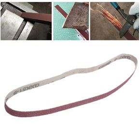 10pcs الحزام الصنفرة أكسيد الصنفرة الصنفرة الصنفرة الصنفرة الأزجاء الشريرة الأحزمة المستخدمة بشكل أساسي للطحن و PO P 533 × 9MM 10pcs حزام كاشف 533 9 الصناعي (60#) in Kuwait