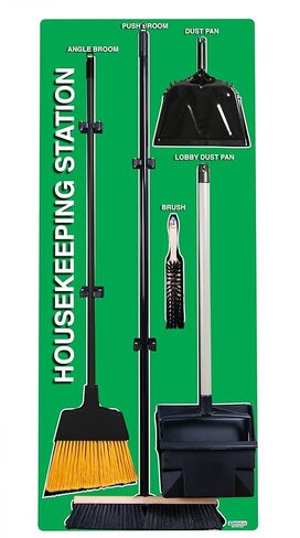 5S Houseberteing Shadow Board Station Green (مع مجموعة المكنسة) in Kuwait