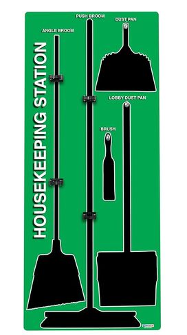 5S Houseberteing Shadow Board Station Green (مع مجموعة المكنسة) in Kuwait