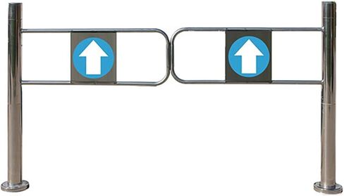 بوابة الأرجوحة المدخل في اتجاه واحد ، بوابة حاجز من الفولاذ المقاوم للصدأ ، مدخل السوبر ماركت وباب الخروج ، لمتجر المكتبات ذات المناظر الطبيعية الخلابة ، بوابة واحدة (فضية) (180 × 97 سم) in Kuwait