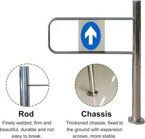 بوابة أرجوحة مدخل السوبر ماركت ، باب مدخل الفولاذ المقاوم للصدأ ، بوابة تأرجح السلامة ، لمدخلات مدرسة سوبر ماركت مصنع الممرات (الفضة) (140 × 97 سم) in Kuwait