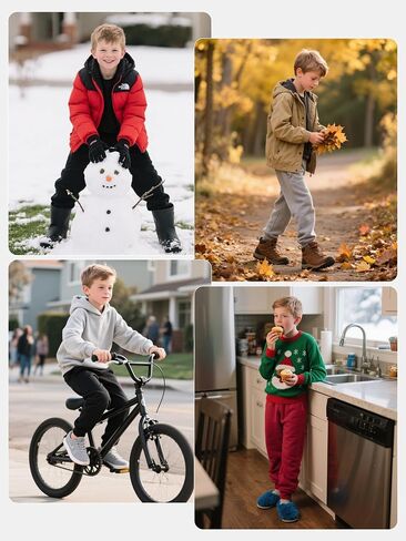 4 Pack Boys Sweatpants Fleece Lined Boys Athletic Joggers with Pockets Drawstring, Active Sweat Pants for Kids Youth in Saudi Arabia
