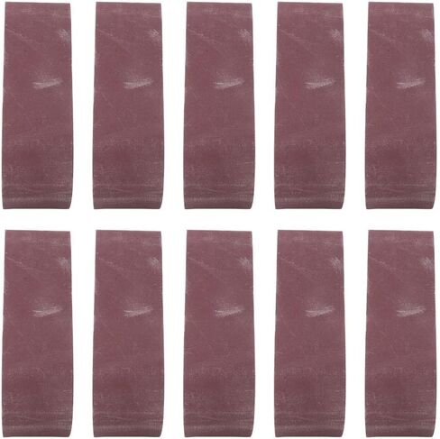 10-Piece 21x3 Inch Premium Aluminum Oxide Sanding Belt Set, 533x75mm, Versatile Abrasive Sanding Bands Suitable for Woodworking & Metal Hardware Finishing, Available in (1000# in Saudi Arabia