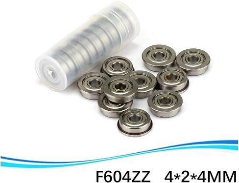 10pcs محامل كرة جلبة F604zz 4 * 12 * 4 مم * بوصة تحمل الصلب الأخدود العميق RA 0.8 (ABEC-1) in Saudi Arabia