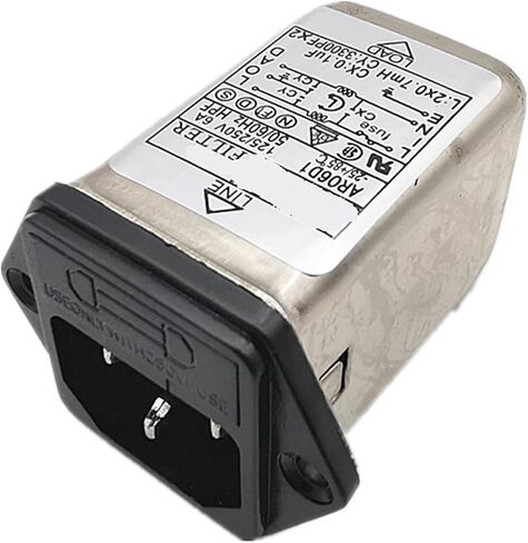 مرشح توصيل AC Fuse Socket Filter AR10D1 10A 6A 3A AR06D1 (AR06D1) in Saudi Arabia