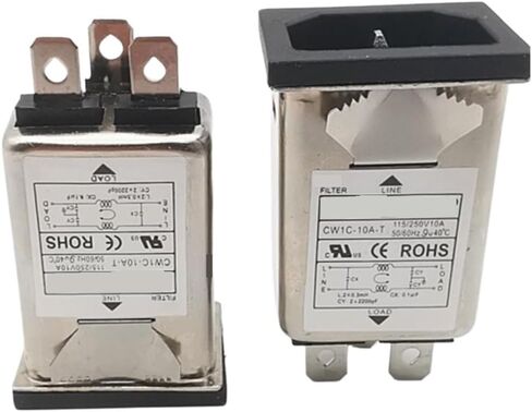 مرشح طاقة مقبس AC CW1C-10A-T Buckle 220V 10A 6A شظايا ثابتة in Saudi Arabia