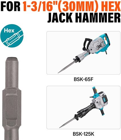 Berserker 1-3/16 "مجرفة سداسية ، 5-1/2 × 17-1/2 بوصة. in Kuwait