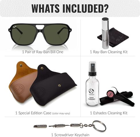 Ray-Ban RB2205 Bill One Square-Round Groud Groud Grade مع حزمة مجموعة النظارات الرسمية in Saudi Arabia