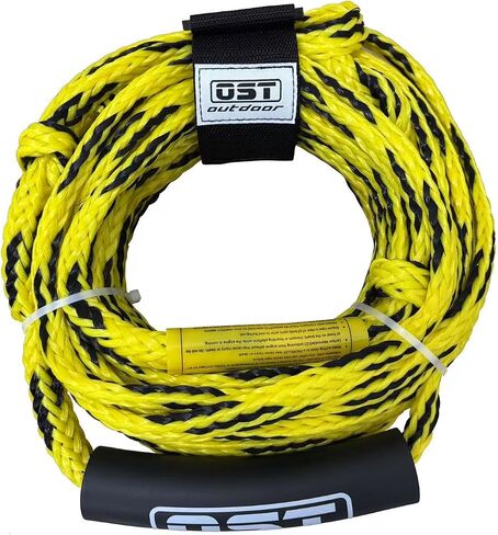 1-6 Rider Tow Rope 2-6K LBS-60 قدمًا ، قسم 2 ، حبل قارب رياضي مائي 16-حبلا مع حارس حارس ، أنابيب قابلة للقطر متوافقة ، أقسام مزدوجة ، ملحقات قارب المياه المائية in Kuwait