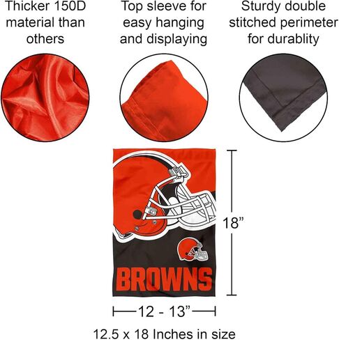 Cleveland Browns Retro Vintage Throwback Dawg Yard Garden Banner Flag in Saudi Arabia
