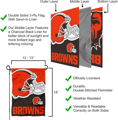 Cleveland Browns Retro Vintage Throwback Dawg Yard Garden Banner Flag in Saudi Arabia