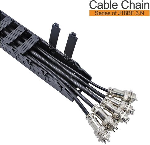 BIRAN 1-Meter Cable Drag Chain Semi Enclosed Inner Opening Series J18BF.3. N 18 * 18 18 * 25 18 * 37 18 * 50(38mm,18x37 mm) in Saudi Arabia