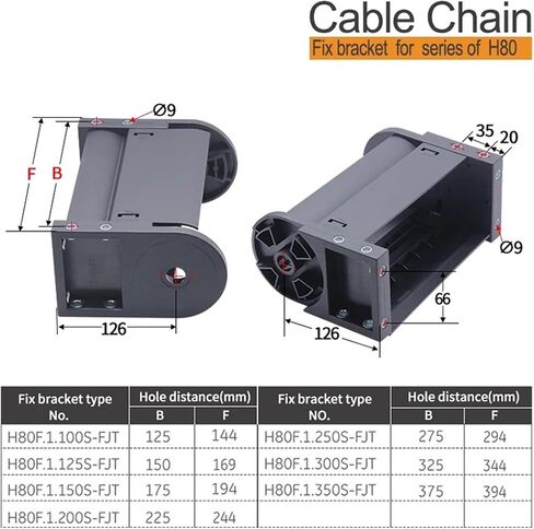 Biran Fix Bracket FQ FJT Type for H80 Series H80Q.1.S H80F.1.S INNER HISTER 80MM (H80Q.1.125S) in Saudi Arabia