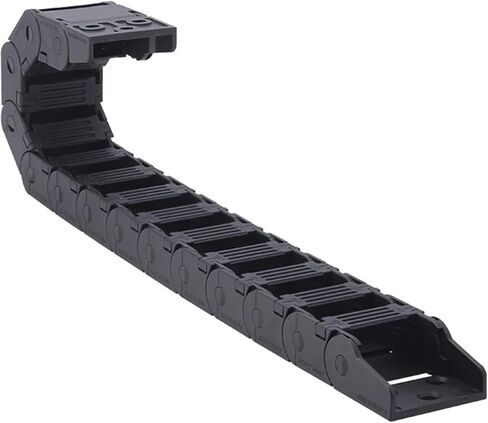BIRAN 1meter Cable Drag Chain Semi-Enclosed 18 * 37 15 * 15 20 30 40 50mm Wire Transmission Carrier Plastic(28mm,15x40 mm) in Saudi Arabia