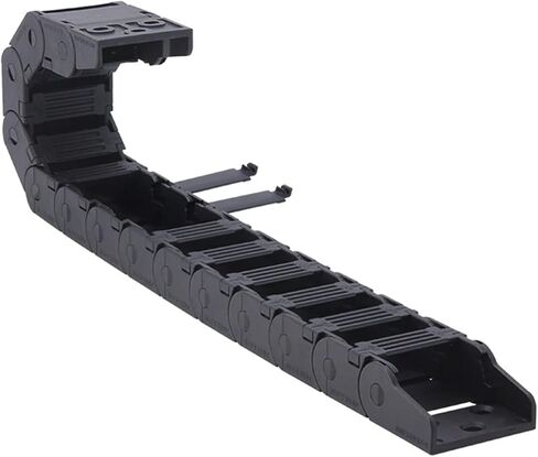 BIRAN 1meter Cable Drag Chain Semi-Enclosed 18 * 37 15 * 15 20 30 40 50mm Wire Transmission Carrier Plastic(28mm,15x40 mm) in Saudi Arabia