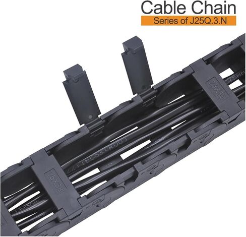 BIRAN 1-Meter Cable Drag Chain.Series of J25Q.3.N-Bridge Type Interior Opening(175mm,25x57 mm) in Saudi Arabia