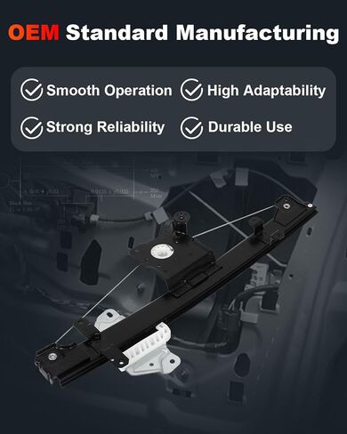 cciyu Power Window Regulator fit for 2013-2018 for Nissan Altima W/Motor Assembly Front Right Side in Saudi Arabia