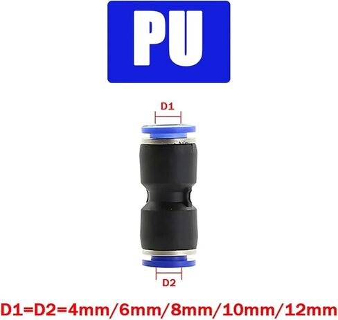 التركيبات الهوائية الهوائية PU PV PY PM PZA PK SA 4MM 6MM 8MM 10MM 12MM 12 مم خرطوم توصيل توصيل سريع التوصيل (PE ، 10 PCS_OD 8MM) in Saudi Arabia