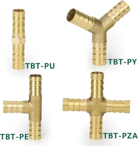 Pneumatic Components TBT-PZA Brass Tube Couplings Quick Plating Connectors For Quick Connection Of Pipe Couplings(10) in Saudi Arabia