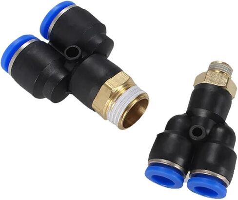 الموصل الهوائي px 4-12mm أنبوب خرطوم هواء تركيب الهواء 1/4 "1/8" 3/8 "1/2" BSPT للأنابيب الذكور زوجين لخرطوم الهواء (6-02) in Saudi Arabia
