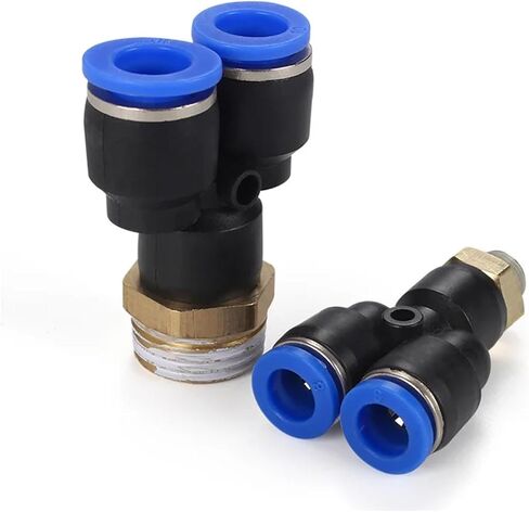 الموصل الهوائي px 4-12mm أنبوب خرطوم هواء تركيب الهواء 1/4 "1/8" 3/8 "1/2" BSPT للأنابيب الذكور زوجين لخرطوم الهواء (6-02) in Saudi Arabia