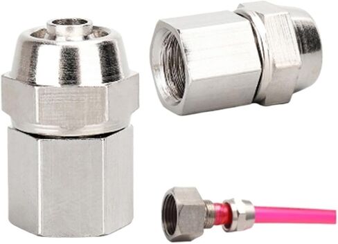 PCF pneumatic أنابيب الهواء تركيب المواد النحاسية 4/6/8/10/12/11/16 مم موصل أنبوب خرطوم سريع التركيب 1/8 "1/4" 3/8 "1/2" مؤشر ترابط (8 مم ، 1/8 ") in Saudi Arabia