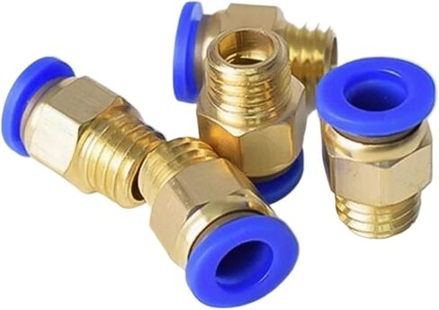 10pcs موصل الهواء الهوائي التركيب PC 4mm 6mm 8mm 10mm 12mm الخيط 1/4 "1/8" 3/8 1/2 تجهيزات خرطوم موصلات سريعة (PC6-M8x1.25،50 PCS) in Saudi Arabia