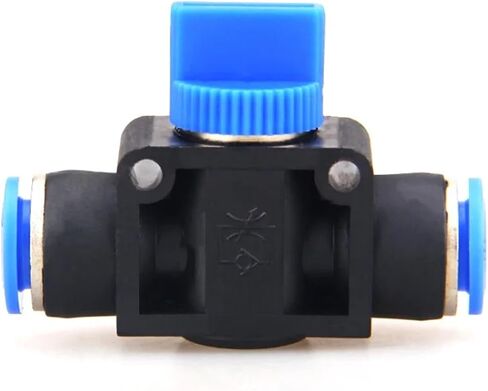 HVFF Pnuematic Fittings 4/6/8/10/12mm Air Tube Hose Connector 2 Way Push in Connector Valve Switch Joint Fitting Pneumatic Parts(HVFF-12MM) in Saudi Arabia