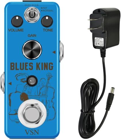 VSN Blues Drive Vintage Overdrive Guitar Effect Pedal & VSN Guitar Power Power Adapter in Saudi Arabia
