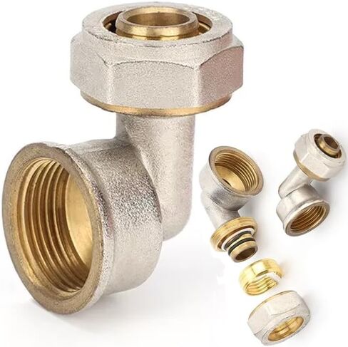 1/2 "3/4" 1 "خيط أنثى إلى 16/20/25/32 مم 90 درجة 90 درجة النحاس النحاس/النحاس موصل أنابيب أنابيب شمسية غاز النحاس (أنبوب 25 مم × 1) in Kuwait