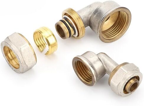 1/2 "3/4" 1 "خيط أنثى إلى 16/20/25/32 مم 90 درجة 90 درجة النحاس النحاس/النحاس موصل أنابيب أنابيب شمسية غاز النحاس (أنبوب 25 مم × 1) in Kuwait