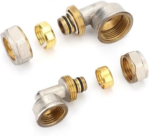 1/2 "3/4" 1 "خيط أنثى إلى 16/20/25/32 مم 90 درجة 90 درجة النحاس النحاس/النحاس موصل أنابيب أنابيب شمسية غاز النحاس (أنبوب 25 مم × 1) in Kuwait