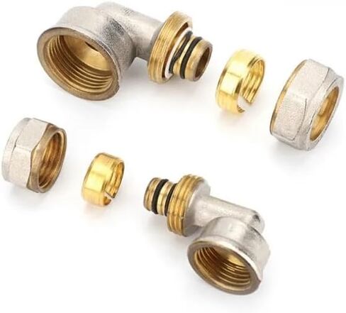 1/2 "3/4" 1 "خيط أنثى إلى 16/20/25/32 مم 90 درجة 90 درجة النحاس النحاس/النحاس موصل أنابيب أنابيب شمسية غاز النحاس (أنبوب 25 مم × 1) in Kuwait