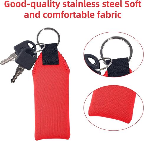 2pcs Floating Foam Keychain, Lightweight Neoprene Waterproof Floatable Key Ring Boat Key Chains Accessories for Surfboard Pool Surfing Paddleboard Outdoor Water Sports (Red) in Saudi Arabia