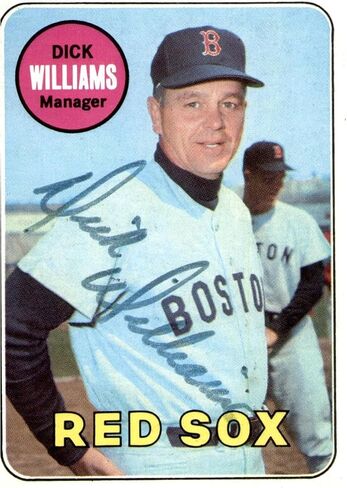 وقع ديك ويليامز 1969 Topps #349 موقعة Sox 50397 - بطاقات موقعة بالبيسبول in Saudi Arabia