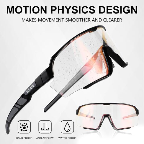 Photochromic Cycling Glasses Men Women Mountain Bike Sunglasses MTB Bicycle Riding Sports Sunglasses in Kuwait