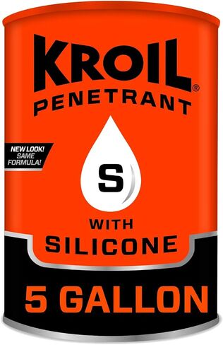 Kroil Penetrating Oil with Silicone (Aerosol Spray-1 Gallon Can-Single) | Penetrant for Rusted Bolts, Metal | Lubricant for Hinges, Chains, Moving Parts (SK011) in Saudi Arabia