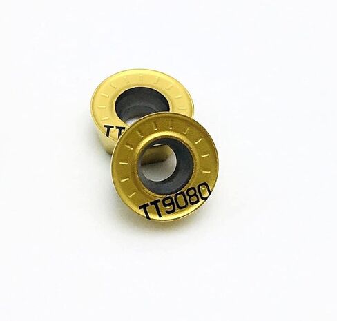 Carbide Tool RPMT1204 M C TT9080 Lathe Tool CNC Carbide Insert RPMT1204 Milling Cutter (Angle : RPMT1204 M C TT9080, Shank Diameter : 20PCS(2box)) in Saudi Arabia