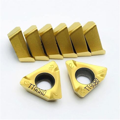 أداة carbide 3pkt150508r m tt9080 شفرة كربيد CNC الأجزاء المخرطة أداة تحويل المعدن 3pkt 150508 أداة (الزاوية: 3pkt150508r m tt9080 ، قطر الشانك: 10pcs (1 box)) in Saudi Arabia