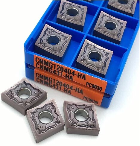 Carbide Tool Turning Tool CNMG120404 HA PC9030 Tool CNC Stainless Steel Carbide Blade CNMG120404 External Turning Tool Turning Blade (Angle : CNMG120404 HA PC9030, Insert Width(mm) : 20PCS(2box)) in Saudi Arabia