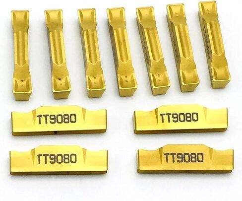 Carbide Tool Slotting Blade TDC4 TT9080 Carbide Blade Steel Processing TDC4 Cutting Blade Lathe Parts Tool (Angle : TDC4 TT9080, Shank Diameter : 10PCS(1box)) in Saudi Arabia