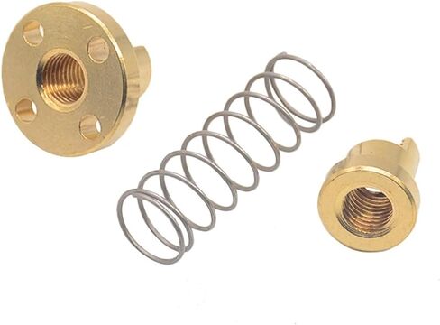 Metal Ball Screw nut T8 Lead Screw Trapezoidal Lead Screw Anti Backlash Spring Loaded Nut Thread 8mm Length 100mm-800mm(100mm) in Saudi Arabia