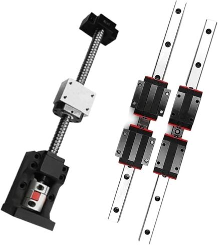 Linear Motion Ball Screw Precision Part SFU1605 Ball Screw 200-1000mm HGR20 Linear Rail +BF12 HM12-57 for Nema 23 Motor Seat+Coupler DSG16H for Parts(600mm) in Saudi Arabia