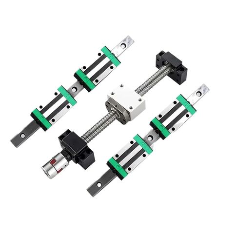 دقة كرة الحركة الخطية الجزء 2PCS HGR15 +4PCS HGH15CA +1 SET SFU1204 Ball Screw +XB +DSG12H L300-1000MM للجزء (450 مم) in Kuwait