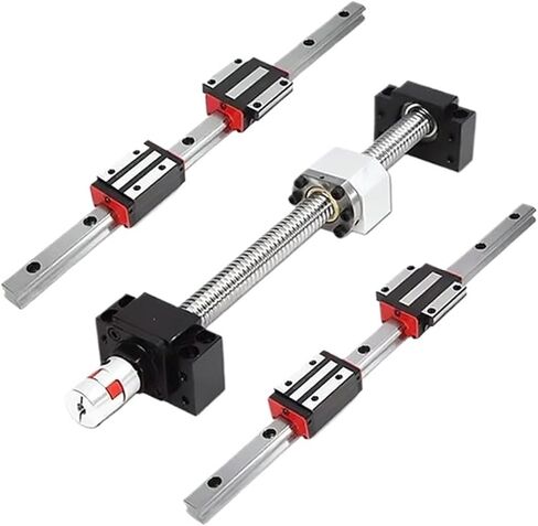 Linear Motion Ball Screw Precision Part HR20 Square Linear Guide Rail 2pcs HGR20+Block HGH20CA +Ball Screw SFU1605 Ball Screw+BKBF12 Linear Actuator(350mm) in Saudi Arabia
