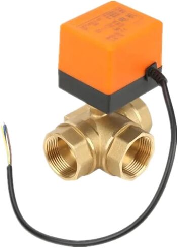 1/2 3/4 1 بوصة ثلاثية صمام الكرة الآلية 220V 12V 24V 3-Wire 2 التحكم في النقطة 1PCS (1/2 "، AC220V) in Saudi Arabia